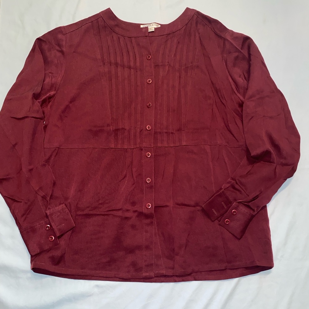 Pendleton Rich Burgundy Blouse